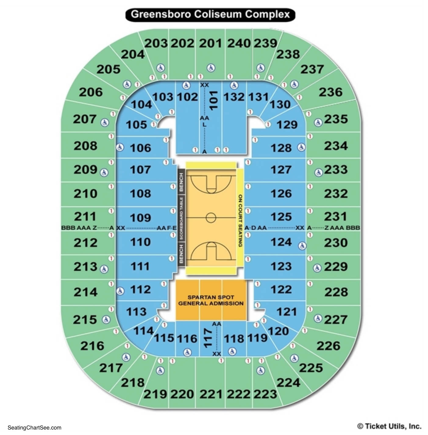 Greensboro Coliseum Seating Charts Views Games Answers Cheats