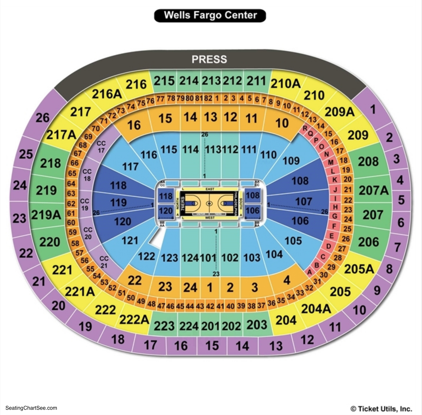 Wells Fargo Sixers Virtual Seating Chart Review Home Decor