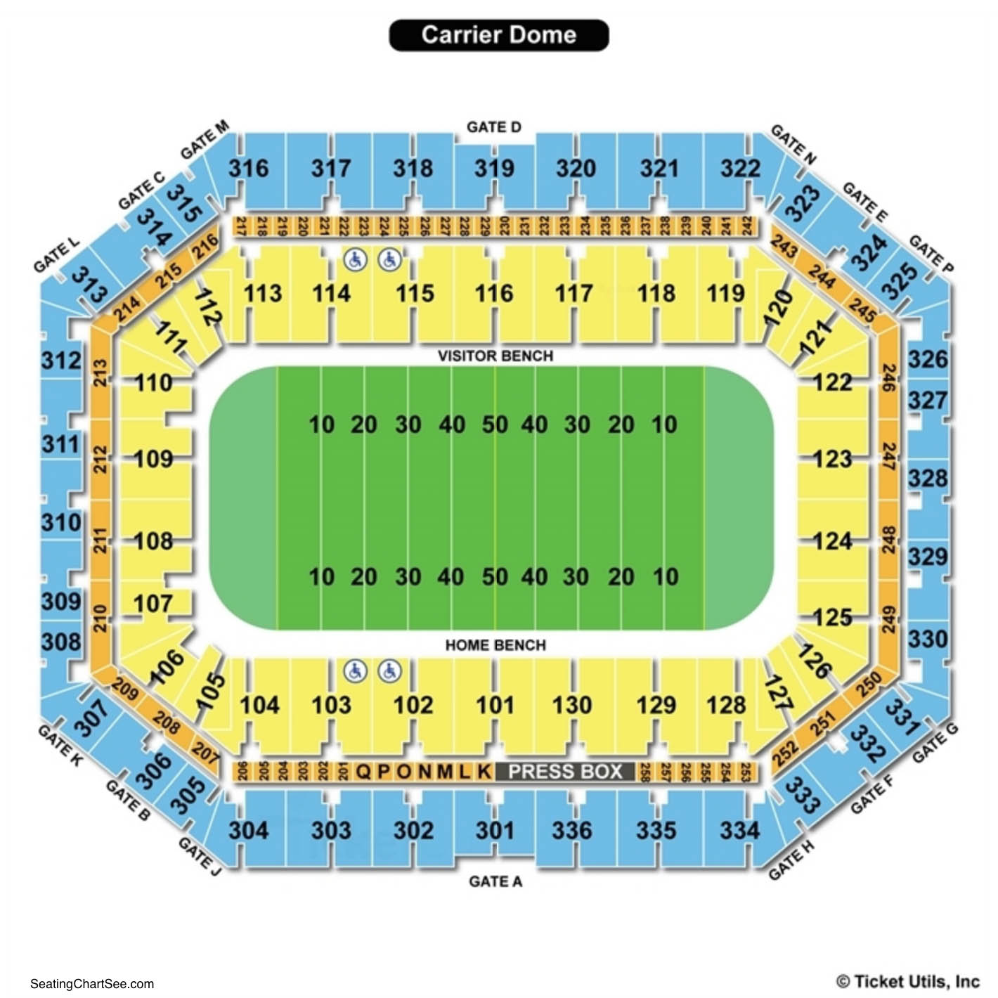 Carrier Dome Seating Charts And Views Games Answers And Cheats