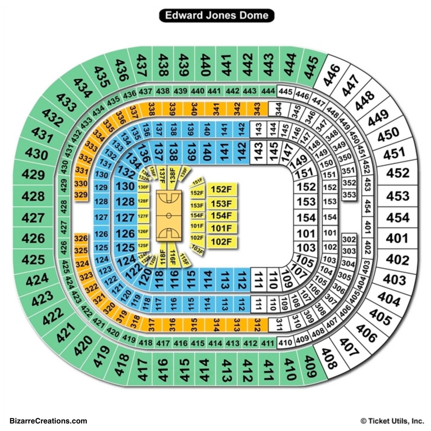 The Dome At America S Center Seating Charts Views Games Answers And Cheats