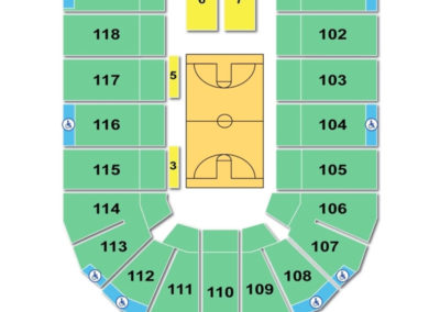 Orleans Arena Seating Chart Basketball