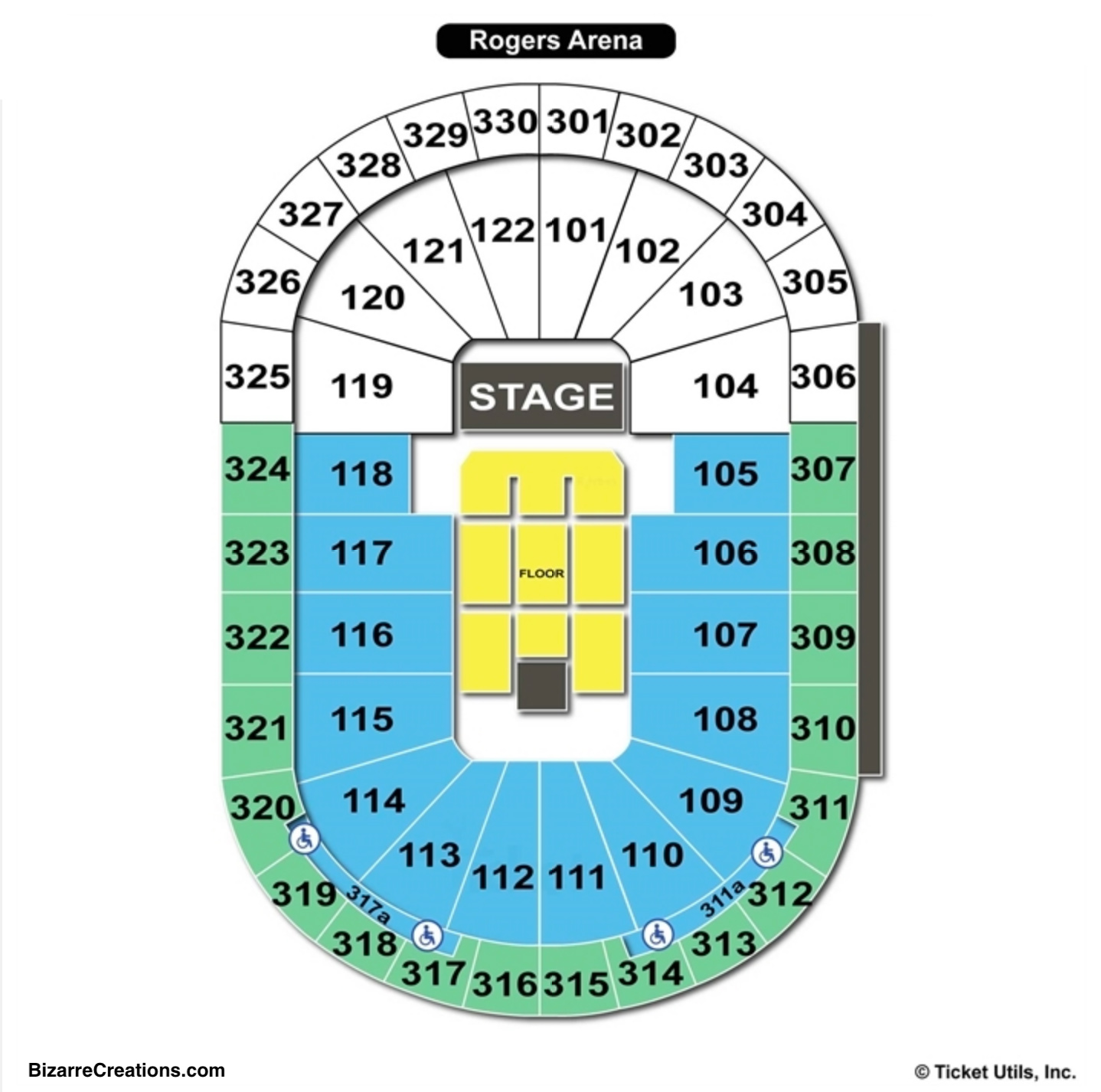 Rogers Arena Concert Seating Chart 