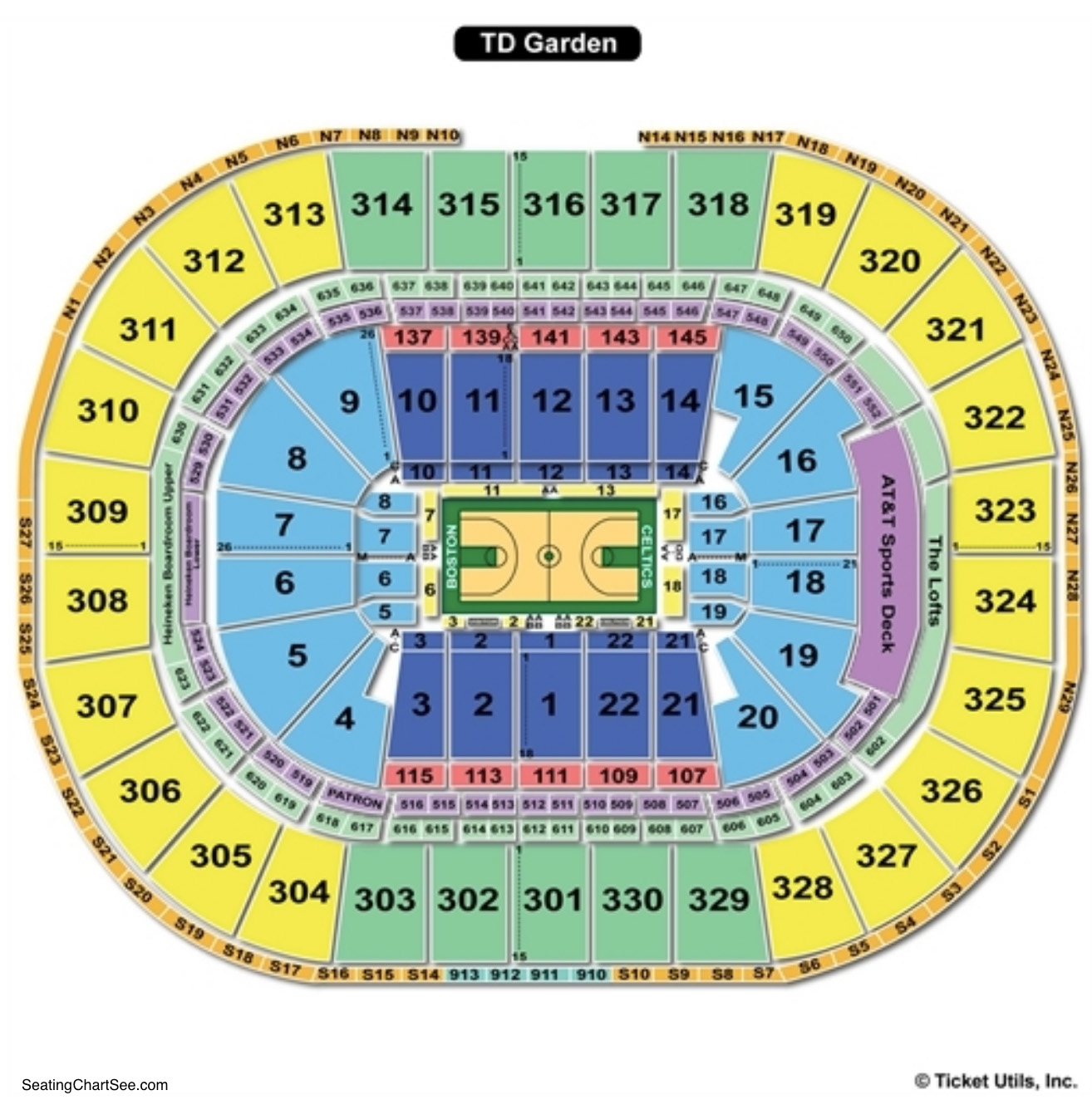 Td Garden Seating Charts Views Games Answers Cheats